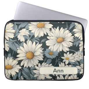 Retro Flowers 11 laptop sleeve