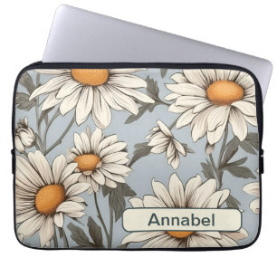 Retro Flowers 6 laptop sleeve