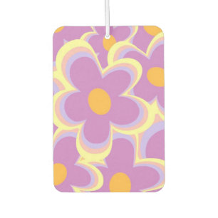 Retro Flowers Car Air Freshener
