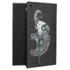 Retro Flowers & Colourful Diamonds Elephant