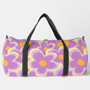 Retro Flowers Duffle Bag