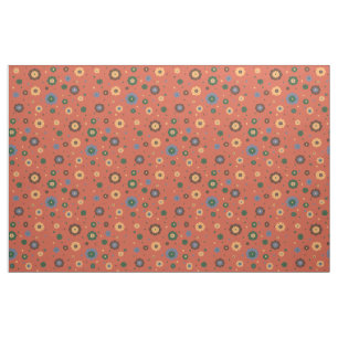Retro Flowers Fabric