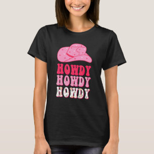 Retro Flowers Howdy Rodeo Western Country Southern T-Shirt