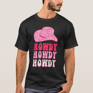 Retro Flowers Howdy Rodeo Western Country Southern T-Shirt