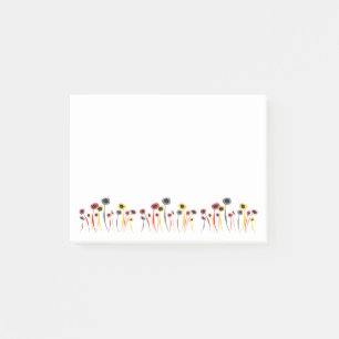 Retro Flowers Post-it Notes