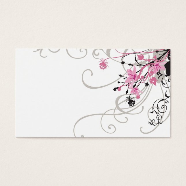 Retro flowers Profile Card (Front)