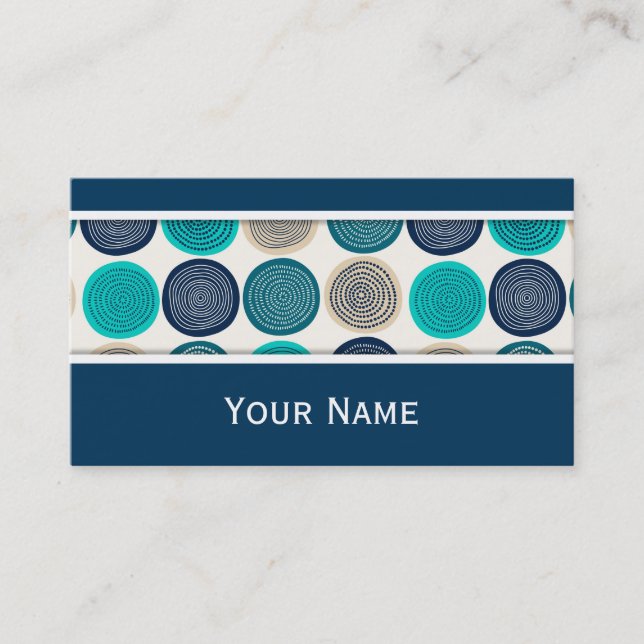 Retro Flowers seamless pattern white transparent Business Card (Front)