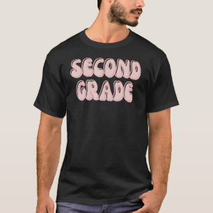 Retro Flowers Second 2nd Grade Teacher Idea 3 T-Shirt