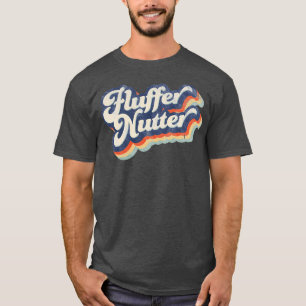 Retro FlufferNutter 1970s Distressed Design T-Shirt