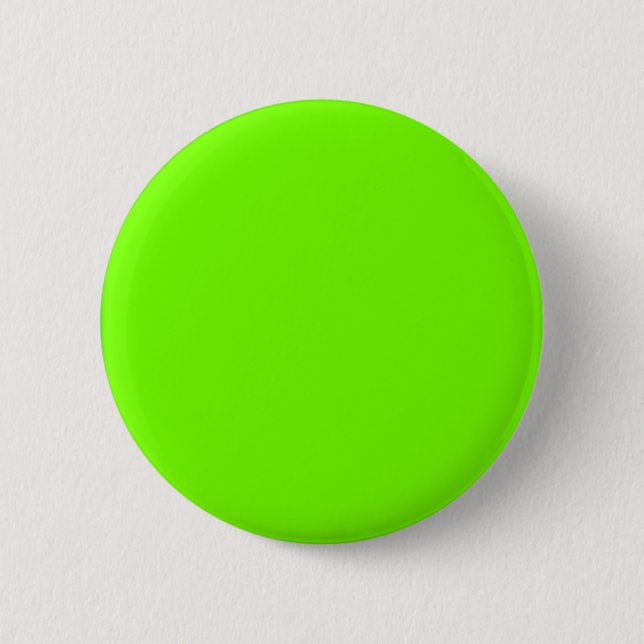 Retro Fluoro Lime-Green Collection 6 Cm Round Badge (Front)