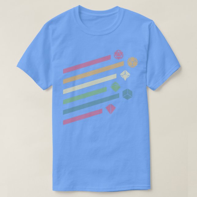 Retro Flying Dice T-Shirt (Design Front)
