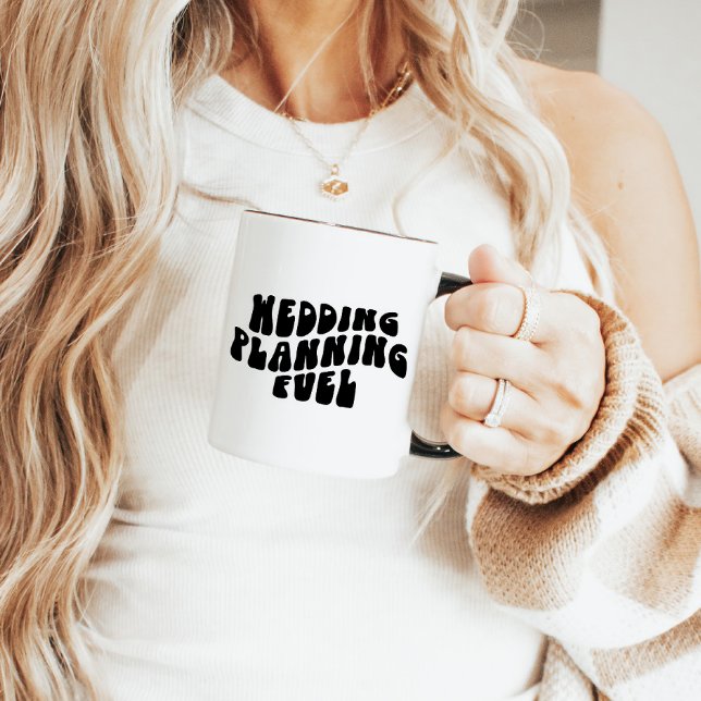 Retro Font Engagement Gifts Wedding Planning Funny Mug (Creator Uploaded)