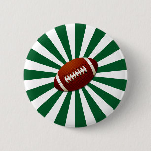 RETRO FOOTBALL 6 CM ROUND BADGE