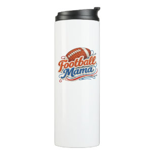 Retro Football Mama Mother's Day Thermal Tumbler