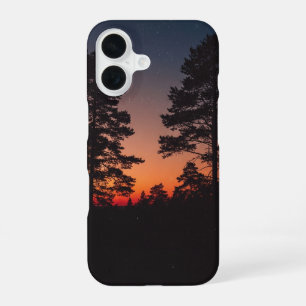 Retro Forest Silhouette iPhone 16 Case