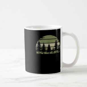 Retro Forest Trees Wildlife Nature Vintage Forest Coffee Mug