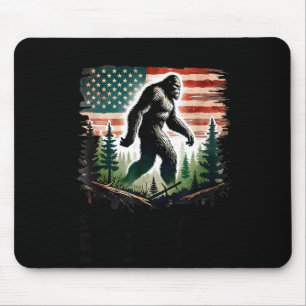 Retro found jesus looking for bigfoot men women mouse pad