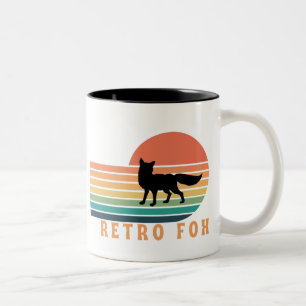 Retro Fox Two-Tone Coffee Mug