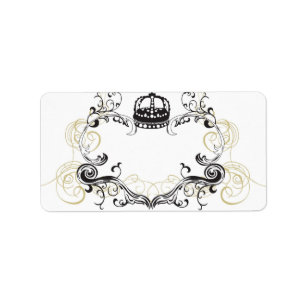 Retro frame Label