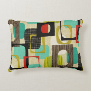Retro Framed Tan Decorative Cushion