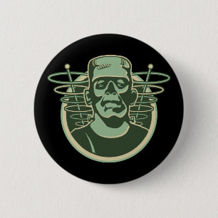 Retro Frankenstein 6 Cm Round Badge