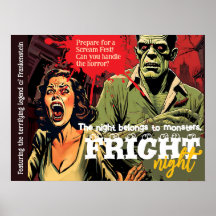 Retro Frankenstein Vintage Horror Halloween Party