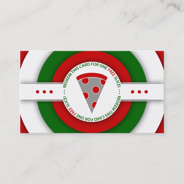 retro FREE PIZZA SLICE coupon (Front)