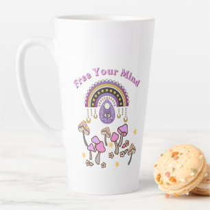Retro Free Your Mind Latte Mug