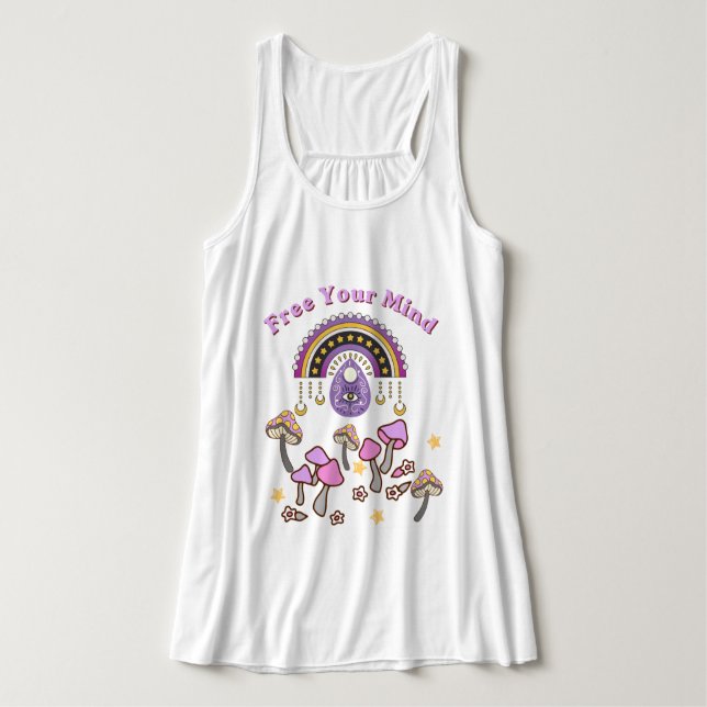 Retro Free Your Mind Singlet (Design Front)