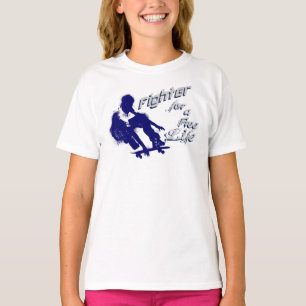 Retro Freedom Fighter for a Free Life Skater T-Shirt