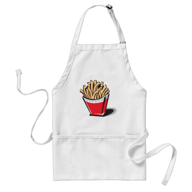 retro french fries design standard apron (Front)