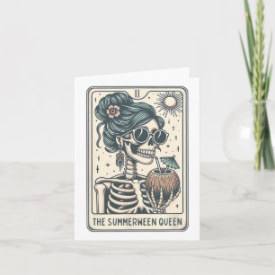 Retro Freshly Boo'd Coffee Lovers Boujee Ghost Hal Card