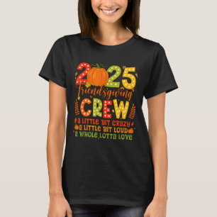 Retro Friendsgiving Squad 2025 Thanksgiving Group T-Shirt