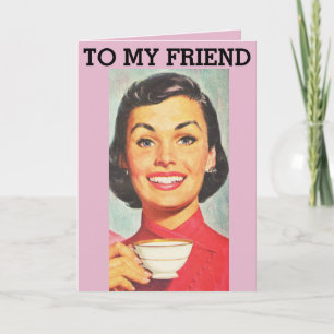 RETRO FRIENDSHIP VALENTINE'S DAY COFFEE CARDS