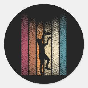 Retro Frisbee Disc Golf _1 Classic Round Sticker