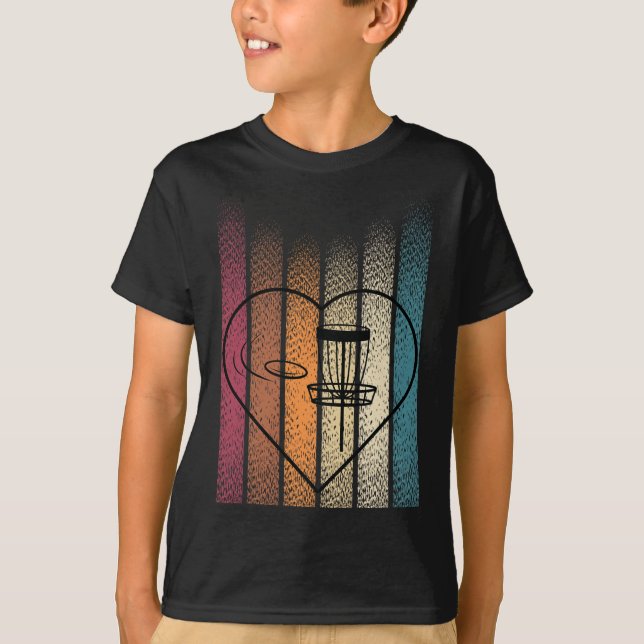 Retro Frisbee Disc Golf _4  T-Shirt (Front)