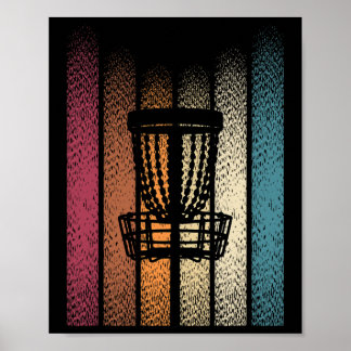 Retro Frisbee Disc Golf _5  Poster