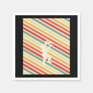 Retro Frisbee Disc Napkin