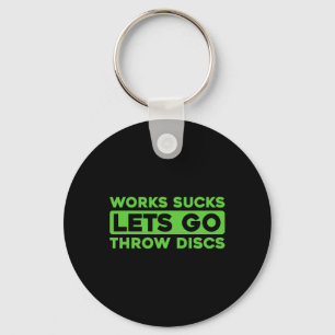 Retro Frisbee Golf - Outdoor Sport Vintage Disc Go Key Ring