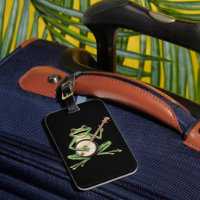 Retro Frog Playing Banjo 90s Music Lovers Vintage