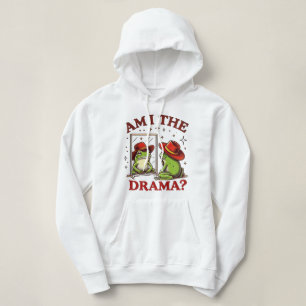 Retro Frog Vibes: Am I the Drama? Hoodie