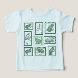 Retro Frogs Vintage Stamp Tattoo 90s Frog