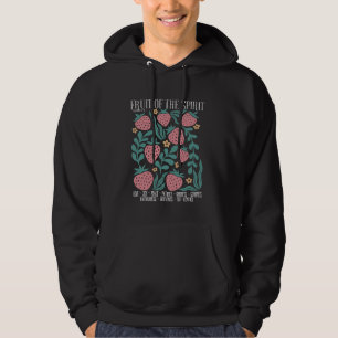 Retro Fruit Of The Spirit Strawberry Bible Verse C Hoodie