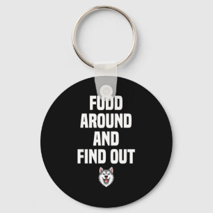 Retro Fudd Around And Find Adult Humor Sarcastic  Key Ring