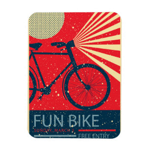 Retro Fun Bike Magnet