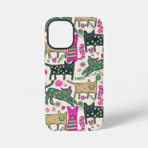 Retro Fun Cat Design iPhone 12 Mini Case