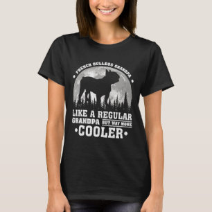 Retro Fun French Bulldog Grandpa Father's Day T-Shirt