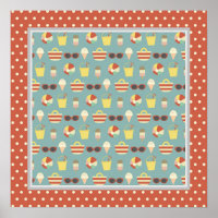 Retro Fun In The Sun Beach Square Poster