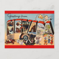 Retro Fun Nevada Greeting