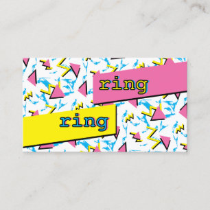 Retro Fun Personal Contact Card Business Card